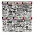 Kit 156 Adesivos Patrocinios Chevrolet Onix Advantage Preto