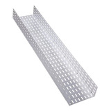 Kit 15x Eletrocalha Perfurada Tipo U Chapa 24 50x50x3000mm