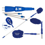 Kit 16 Cabo Extensor P Limpeza 6 Metros Bralimpia Espanador