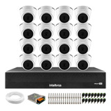 Kit 16 Câmeras Intelbras Dome Infra 20m Dvr 16 Canais