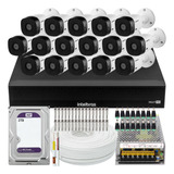 Kit 16 Câmeras Intelbras Vhl 1220 Full Dvr 16 Canais 2tb Wd