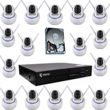Kit 16 Câmeras Ip Wifi 360 2 Antena Dvr Nvr 8ch Protec 6008