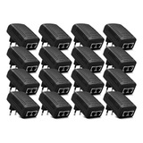 Kit 16 Fonte Poe Compacta 24v 1a Roteador Rj45 Acess Point