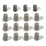 Kit 16 Knobs Cinzas Para Mixer