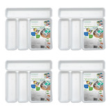 Kit 16 Organizador Talheres Porta Utensílios Cozinha Gavetas