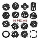 Kit 16 Pcs Espirógrafo Régua Mágica Desenho Geometrico