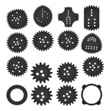 Kit 16 Pcs Espirógrafo Régua Mágica Desenho Geometrico