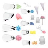 Kit 16 Peças De Confeitar Wilton Adaptadores Armador Tesoura
