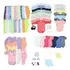 Kit 16 Peças Enxoval Algodão Bebê Body Mijão Luva Touca Meia