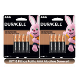 Kit 16 Pilhas Alcalinas