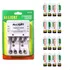 Kit 16 Pilhas Recarregáveis Aa + Carregador Bivolt
