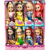 Kit 16 Princesas Disney Bonecas Iantil