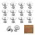 Kit 16 Puxador Cristal Para Armario Graveta Moveis 30mm