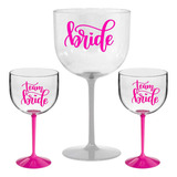 Kit 16 Taças De Gin 450ml Para Despedida De Solteira Noiva