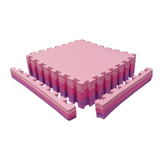Kit 16 Tatame Tapete Eva Infantil Rosa Lilás 50x50 10mm