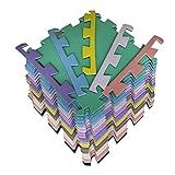 Kit 16 Tatames 50x50x10mm Economico Colorido 