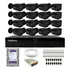 Kit 16 Tudo Forte Tf 2020 B Black + Tfhdx 3316 Câmeras Bullet Black Dvr 16 Canais Hd 500gb Instalado
