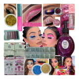 Kit 16un Maquiagem Make Carnaval Glitter Brilho Pedaria Glow