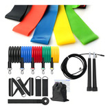 Kit 17 Itens Elasticos Extensor Corda Pular Mini Band