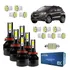 Kit 17 Lâmpadas Super Led 8000k Farol Tracker 2013/2016