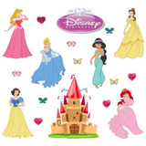 Kit 18 Adesivos Princesas