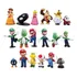 Kit 18 Bonecos Super Mario Bros Action Figure Luigi Yoshi