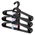 Kit 18 Cabide Sanremo Adulto Reforçado Organizador De Roupas Cor Preto