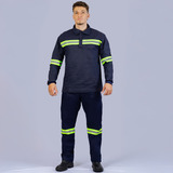 Kit 18 Conjunto 100% Algodão Azul Noturno Faixa Refletiva