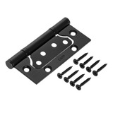 Kit 18 Peças Dobradiça Sobrepor Preta Inox 4 X 3 Inox Preto