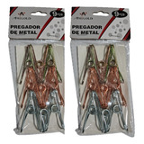 Kit 18 Prendedor Pregador D Metal Para Roupa Decoração Mural