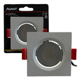 Kit 18 Spot Super Led Quadrado Embutir Dicroica Sanca 3w