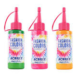 Kit 18 Tintas Para Tecidos Finos Aquarela Silk 60ml Acrilex