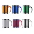 Kit 18 Unid Caneca De 400 Ml, Em Inox - Acabamento Plastico