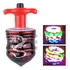 Kit 180 Pião Lançador Automático Sonoro Luz Led Brinquedo
