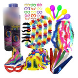 Kit 184 Adereços Carnaval Fantasia Bloco Fantasia Fácil