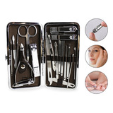 Kit 19 Instrumentos Inox Manicure Pedicure Sobrancelha