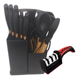 Kit 19 Peças Conjunto Silicone Cozinha Utensílio