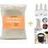 Kit 1kg Cera Parafinada Soja Ecomix   3 Essências   10 Pavio
