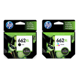 Kit 1x 662xl Preto 1x 662xl Color Cz105ab cz106ab Orig Hp