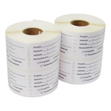 Kit 2 000 Etiqueta Bopp Para Alimentos Prazo Validade Anvisa