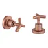 Kit 2 Acabamento De Registro Rose Gold Fosco Banheiro 3 4