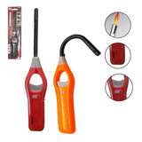 Kit 2 Acendedor Fogão Gás Recarregável Bico Flexível Gatilho