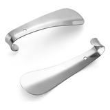 Kit 2 Aço Inox Calçadeiras Para Sapatos Tênis Calçados