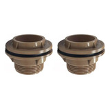 Kit 2 Adaptador Flange 32mm 1 Com Anel Para Caixa D água