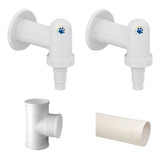 Kit 2 Adaptador Máquina De Lavar Roupa saída Agua S Cheiro