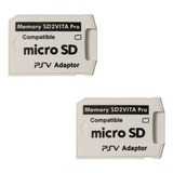 Kit 2 Adaptador Para Ps Vita Sd2vita Pro Micro Sd 5 0 Psvita
