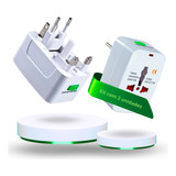 Kit 2 Adaptador Tomada Universal Para Viagem Internacional