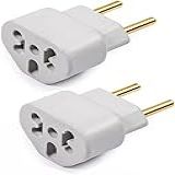 Kit 2 Adaptadores De Tomada Plug 10A E 20A Compatível Com Diversos Aparelhos Até 250v T Bob Love Plugue Bivolt 110v 220v Benjamin