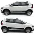 Kit 2 Adesivo Carro Cross Fox Volkswagen Faixa Lateral Vinil