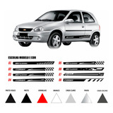 Kit 2 Adesivos 2 4 Portas Corsa Wind Faixas Laterais